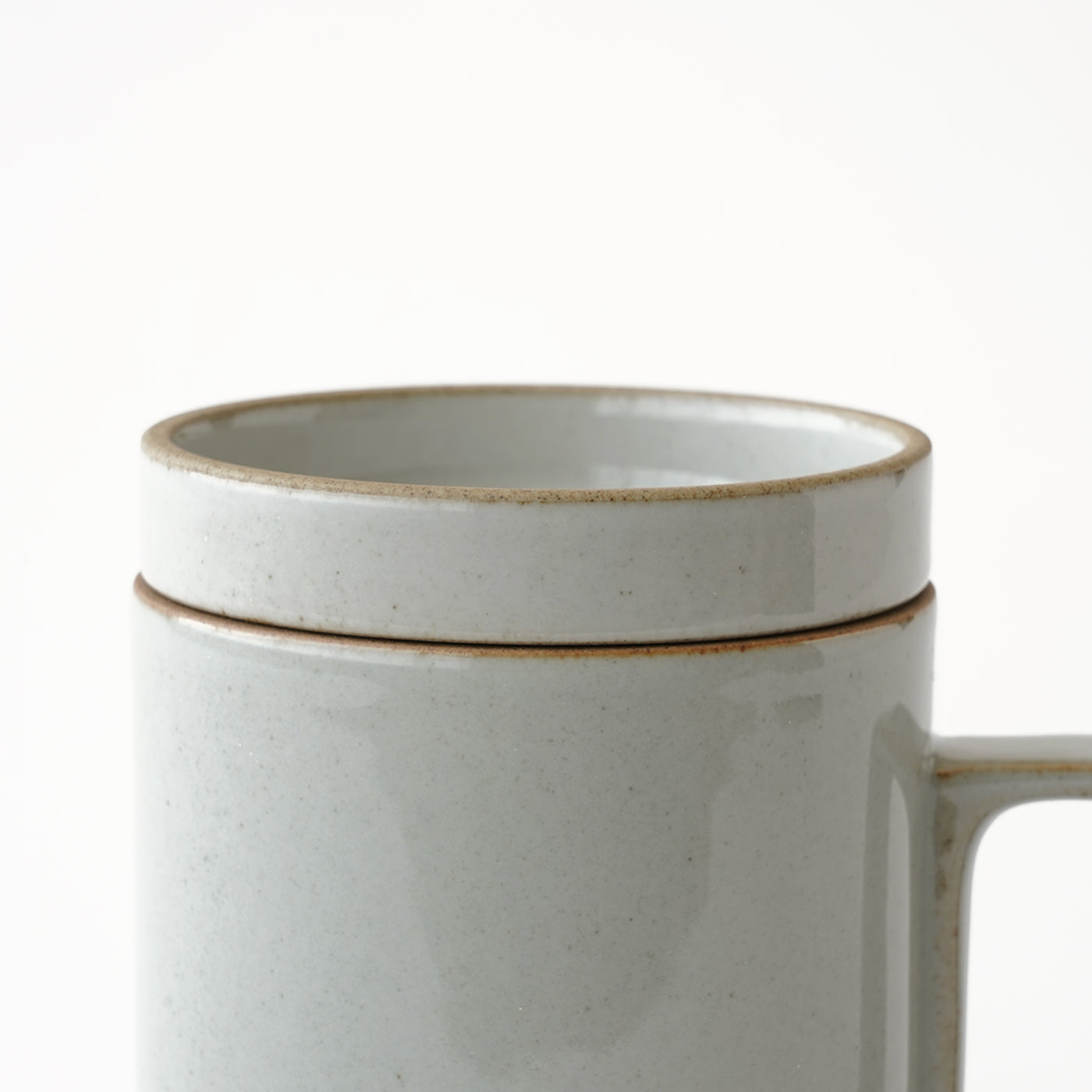 Hasami Porcelain Mug 11oz Gloss Gray.