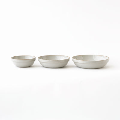Hasami Porcelain Round Bowl 7 3/8" Gloss Gray