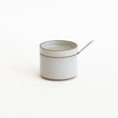 Hasami Porcelain Sugar Pot Gloss Gray