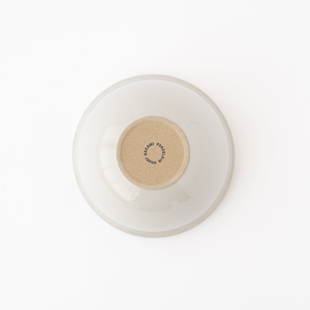 HASAMI PORCELAIN / DEEP ROUND BOWL / GLOSS GRAY / 7 3/8" DIA x 3 1/2"