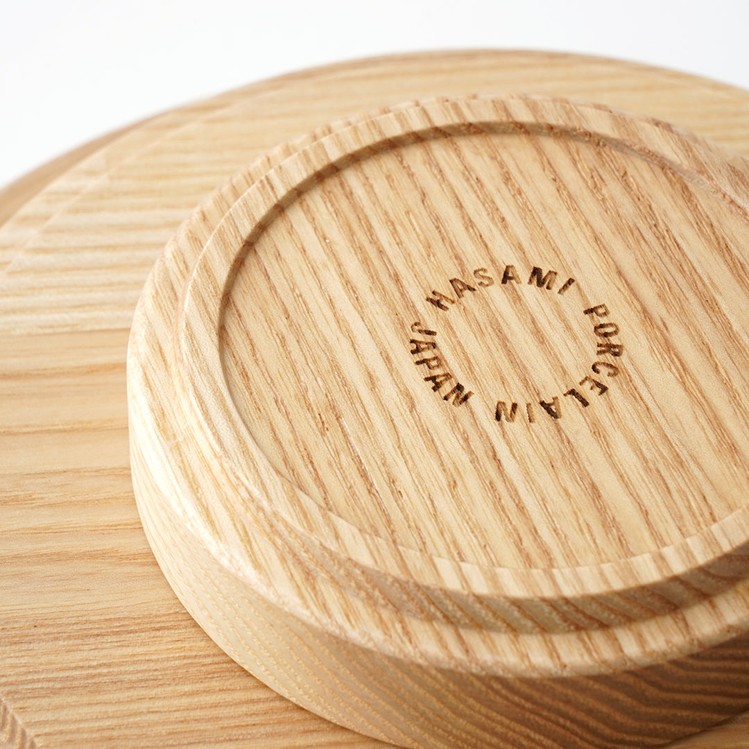 Hasami Porcelain Wooden Tray(LID) 3 3/8" Ash