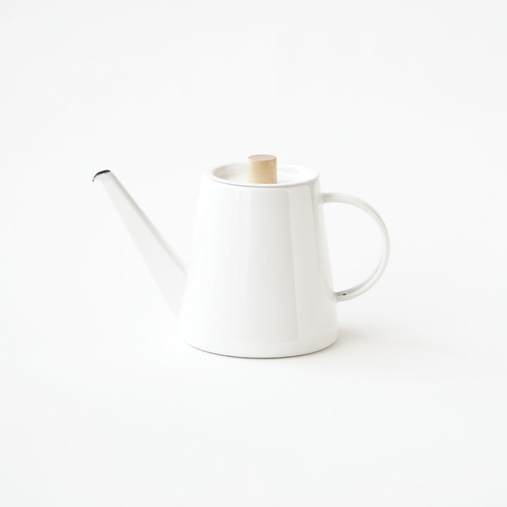 KAICO ENAMEL DRIP KETTLE  WHITE