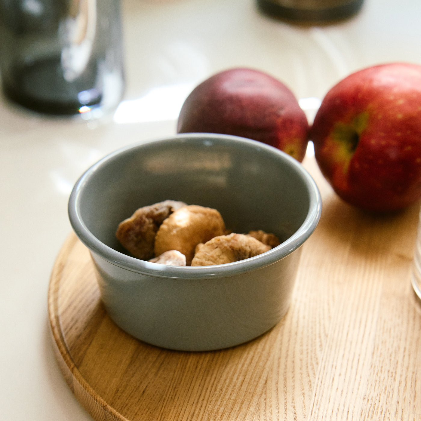 KAICO / ENAMEL MARU CANISTER WITH LID / GRAY