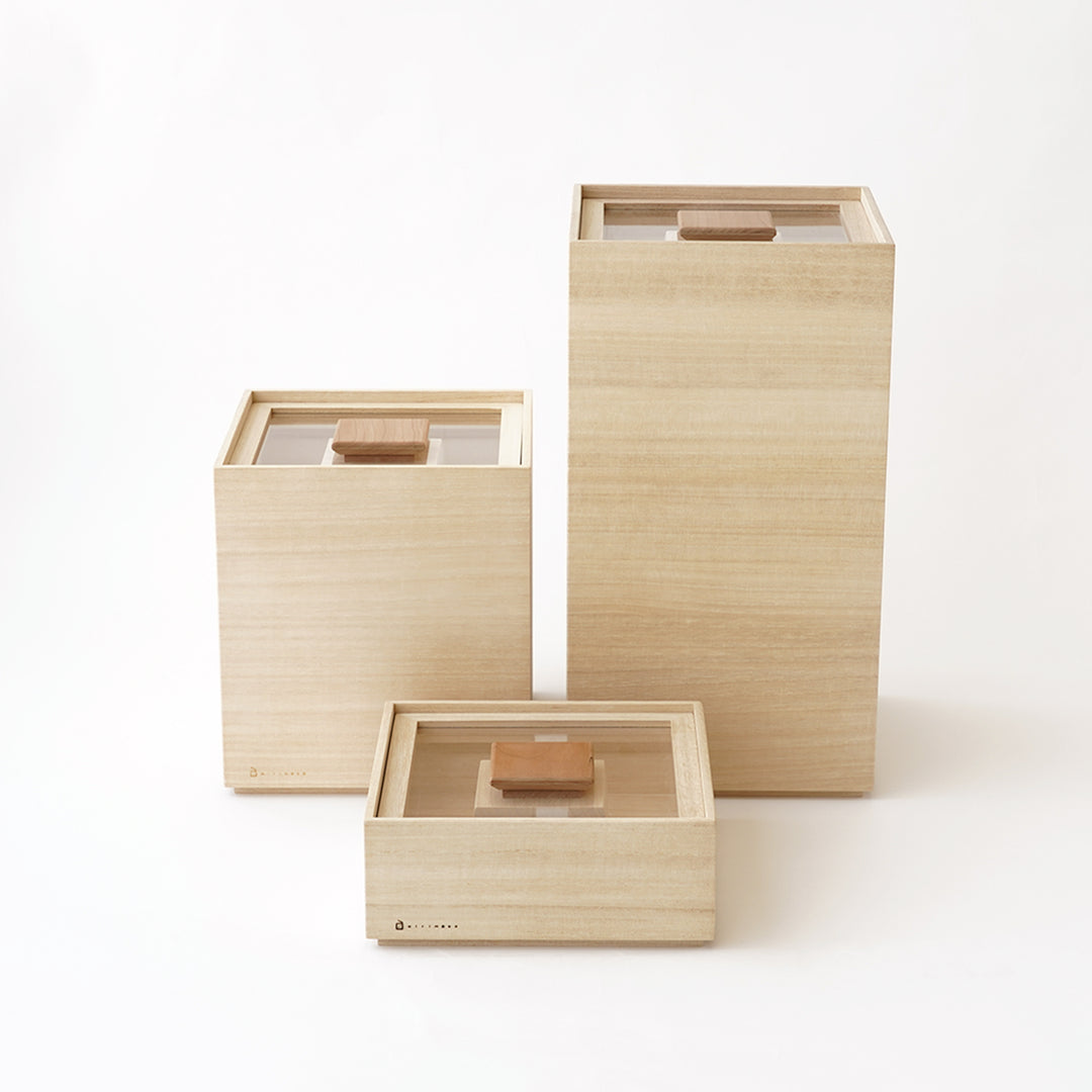 MASUDA KIRIBAKO STACKABLE WOODEN RICE CONTAINERS