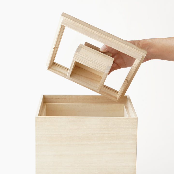 MASUDA KIRIBAKO STACKABLE WOODEN RICE CONTAINERS