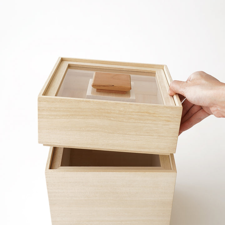 MASUDA KIRIBAKO STACKABLE WOODEN RICE CONTAINERS