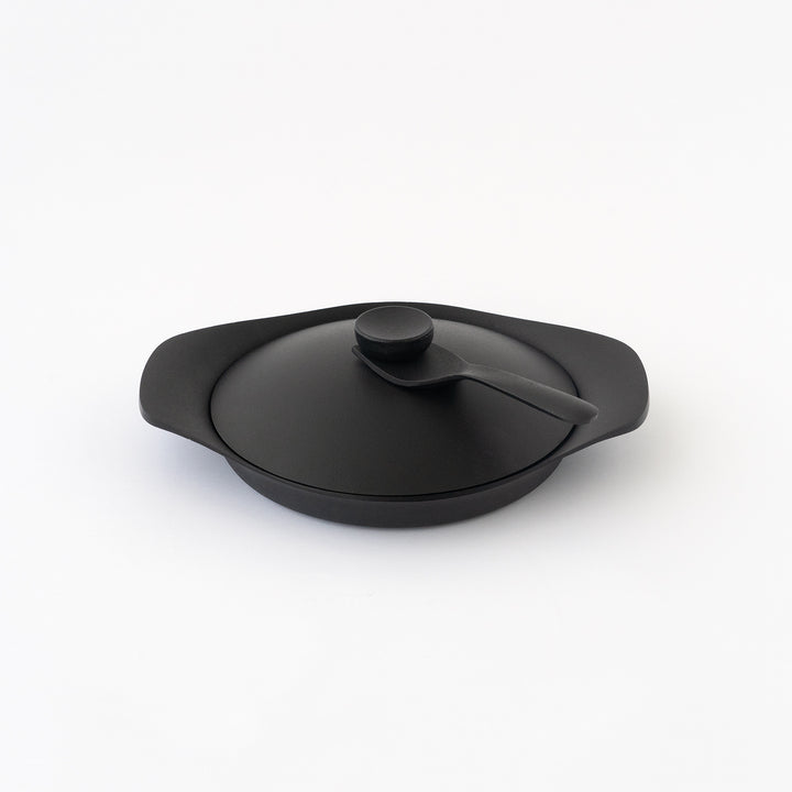 SORI YANAGI / CAST IRON GRILL PAN WITH LID AND HANDLE