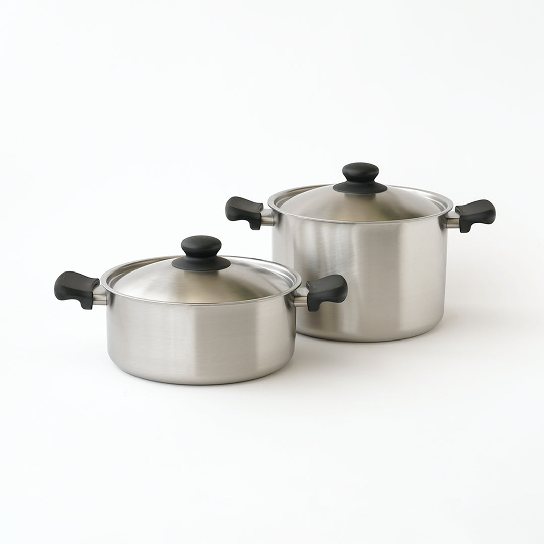 SORI YANAGI / STAINLESS STEEL SHALLOW PAN WITH LID