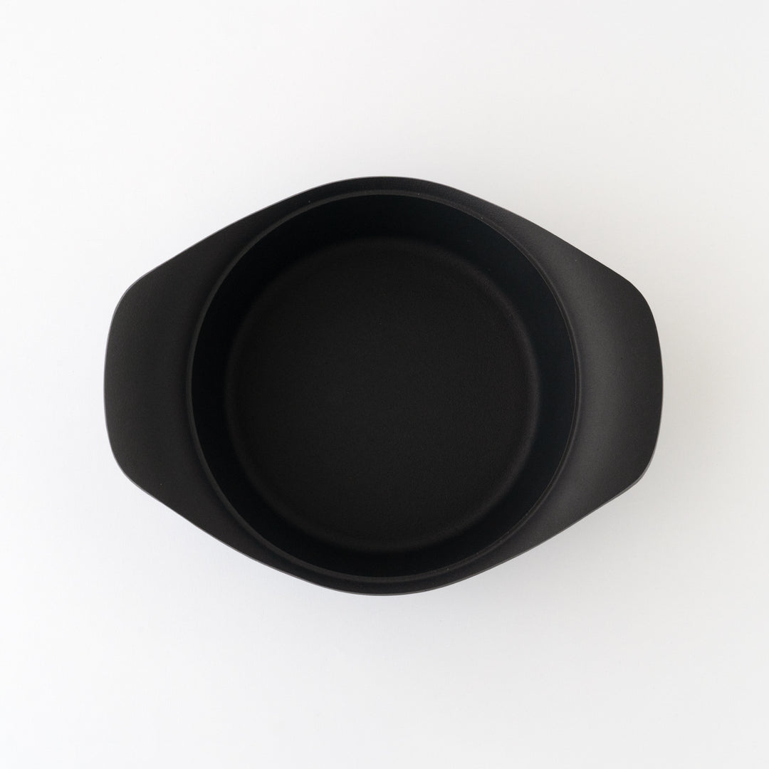 SORI YANAGI / CAST IRON DEEP PAN WITH LID AND HANDLE
