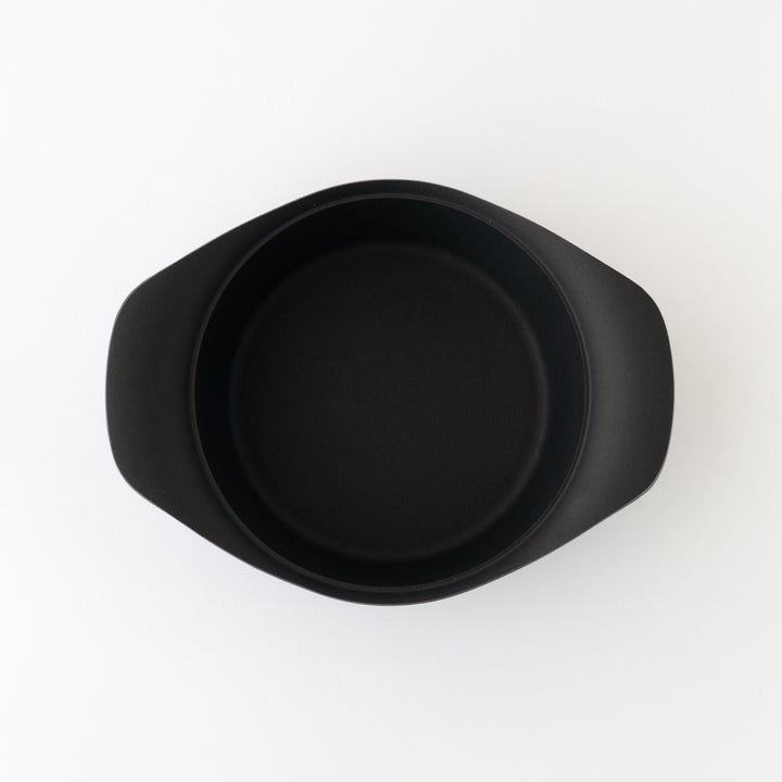 SORI YANAGI / CAST IRON DEEP PAN WITH LID AND HANDLE