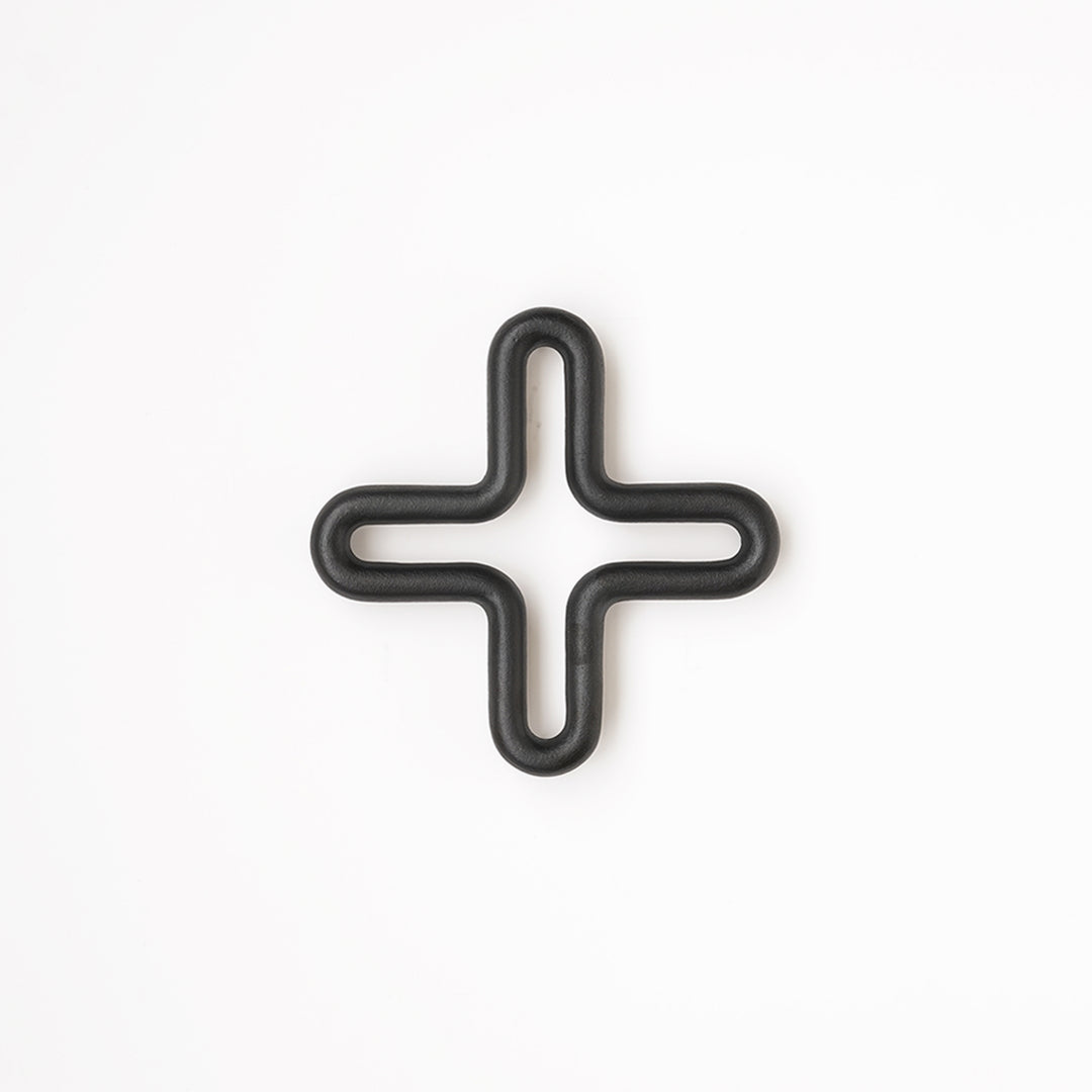 Japanese Cast Iron Trivet - Four Wave