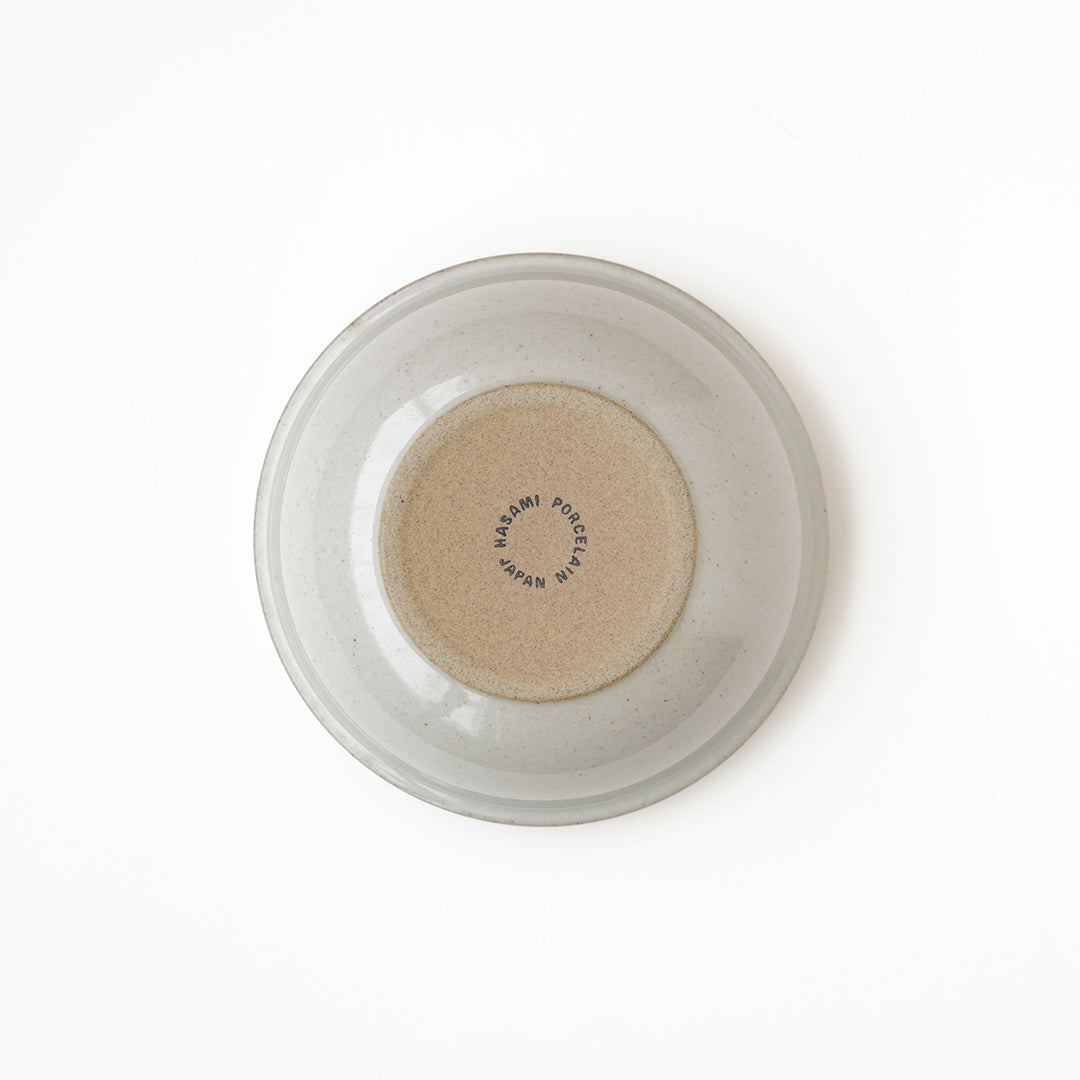 Hasami Porcelain Round Bowl 5 5/8" Gloss Gray