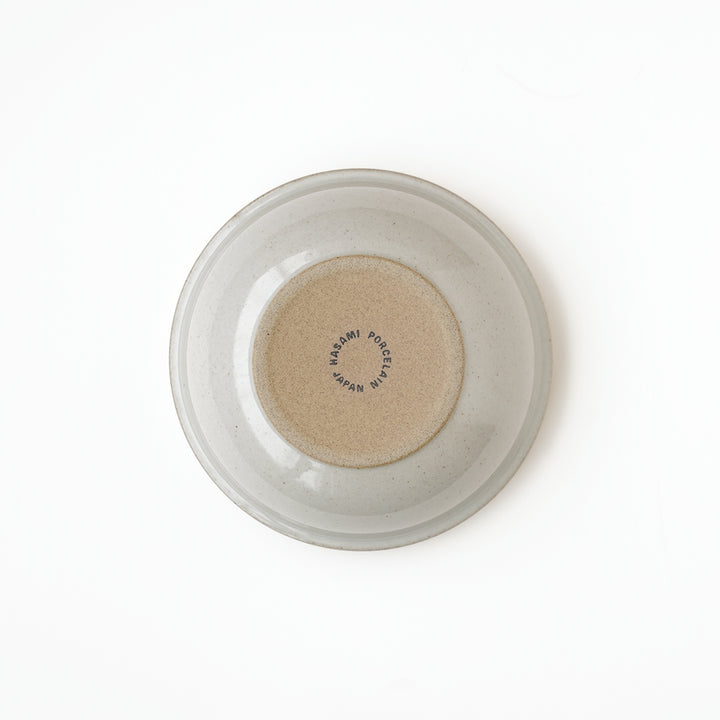 Hasami Porcelain Round Bowl 5 5/8" Gloss Gray