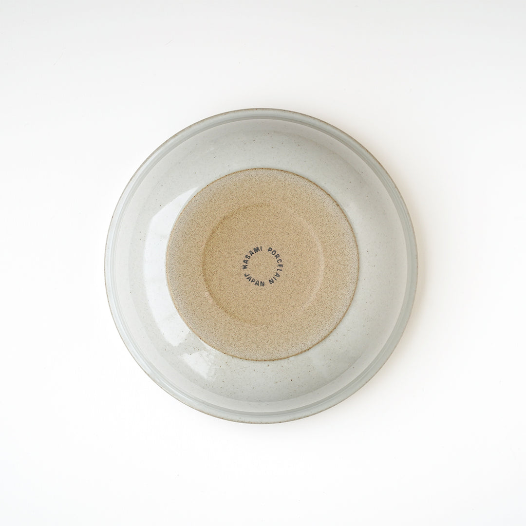 Hasami Porcelain Round Bowl 7 3/8" Gloss Gray