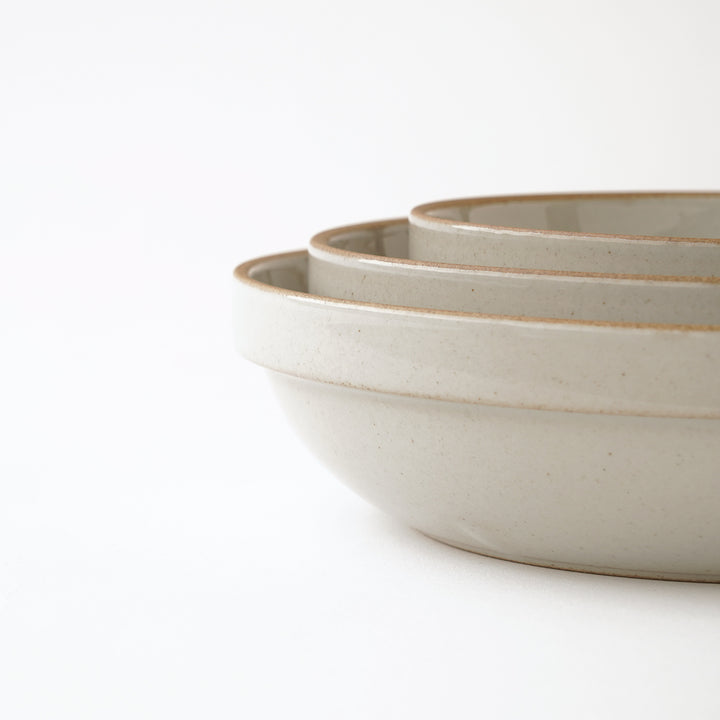 Hasami Porcelain Round Bowl 7 3/8" Gloss Gray