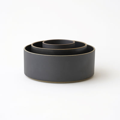 Hasami Porcelain TALL BOWL 3 3/8" BLACK