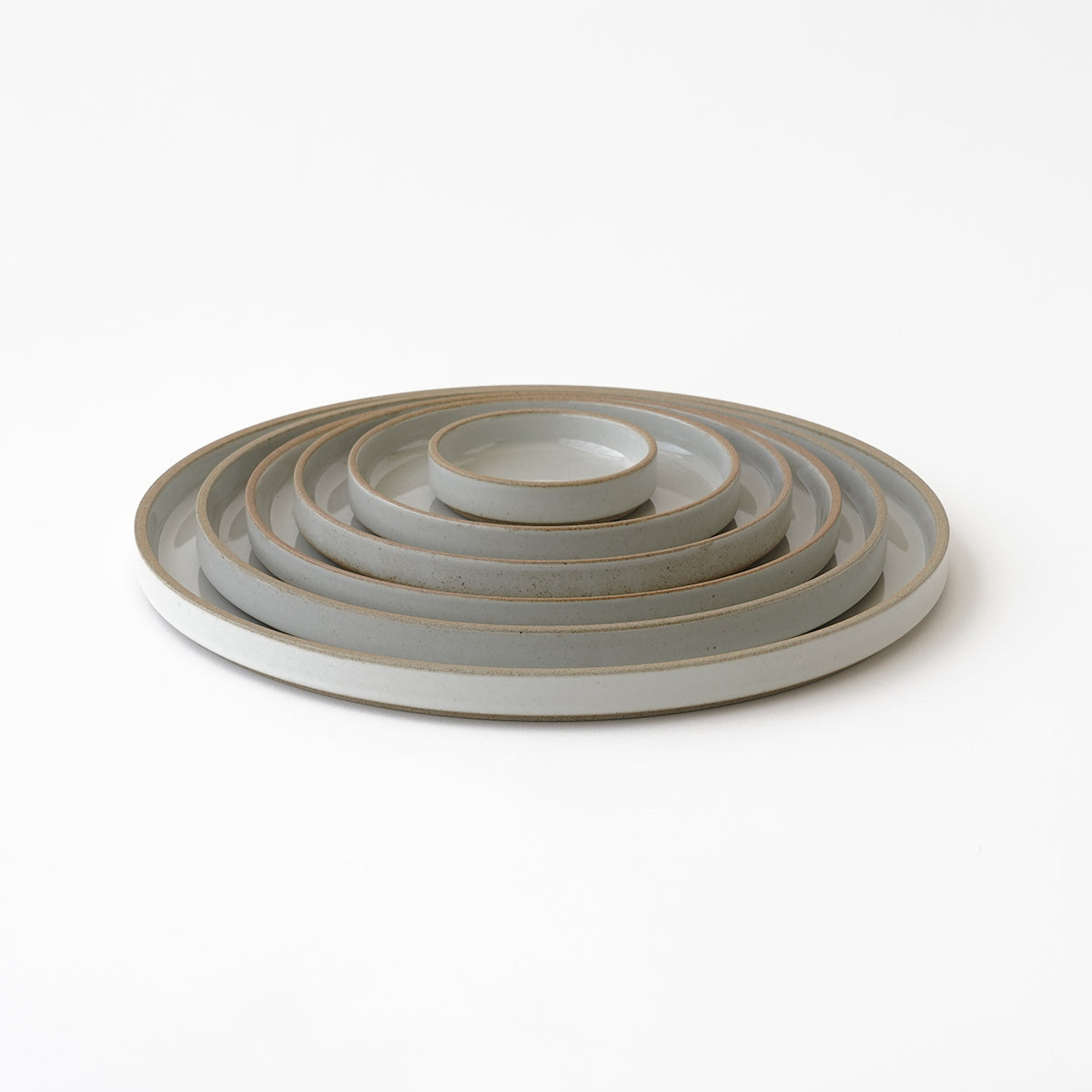Hasami Porcelain Plate 3 3/8" Gloss Gray